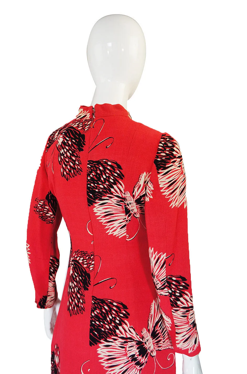 1960s Cheongsam Butterfly Dress