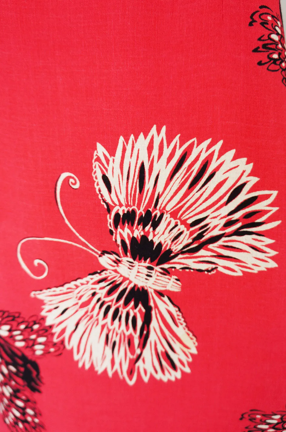 1960s Cheongsam Butterfly Dress