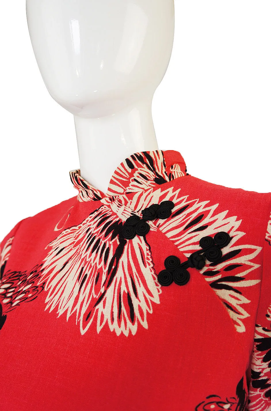 1960s Cheongsam Butterfly Dress