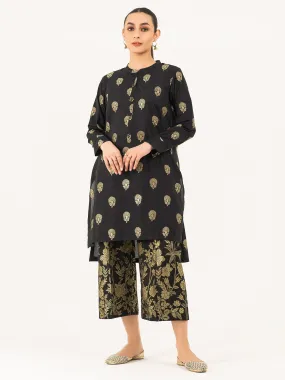2 Piece Jacquard Suit-Embellished (Pret)
