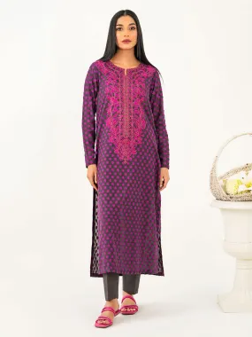 2 Piece Jacquard Suit-Embroidered (Pret)