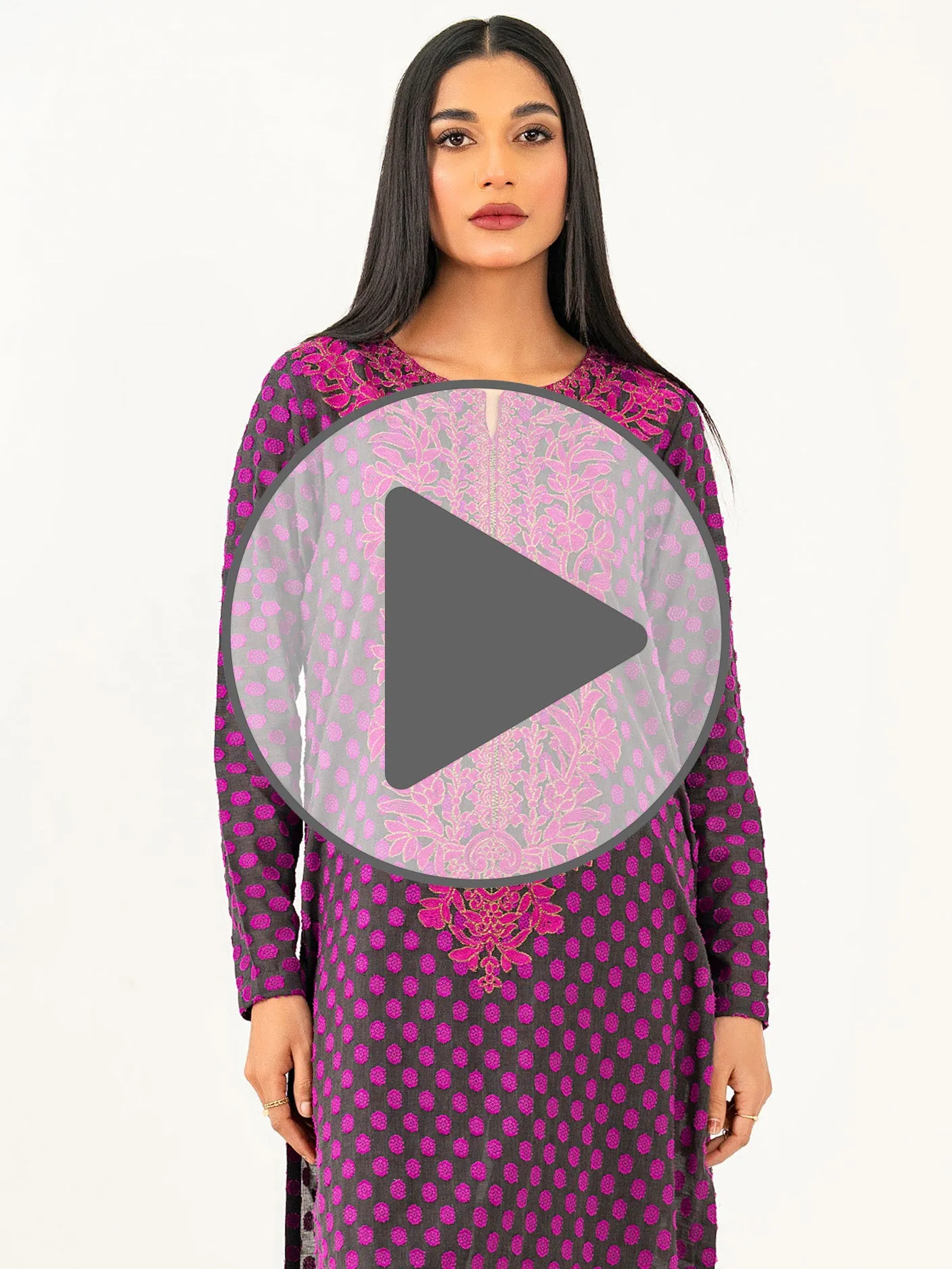 2 Piece Jacquard Suit-Embroidered (Pret)