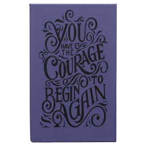 5 1/4" x 8 1/4" Laserable Leatherette Journal with Lined Notepad
