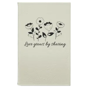 5 1/4" x 8 1/4" Laserable Leatherette Journal with Lined Notepad