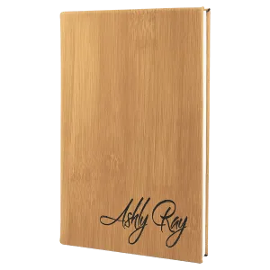 5 1/4" x 8 1/4" Laserable Leatherette Journal with Lined Notepad
