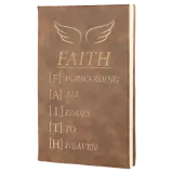 5 1/4" x 8 1/4" Laserable Leatherette Journal with Lined Notepad