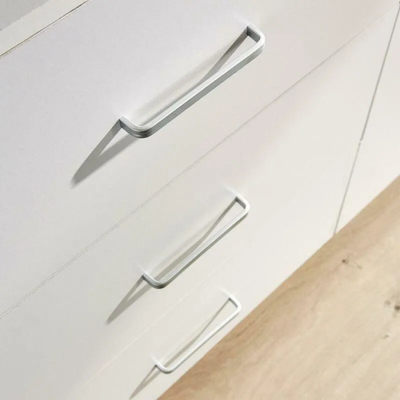 6 Drawers White Wide Chest of Drawers