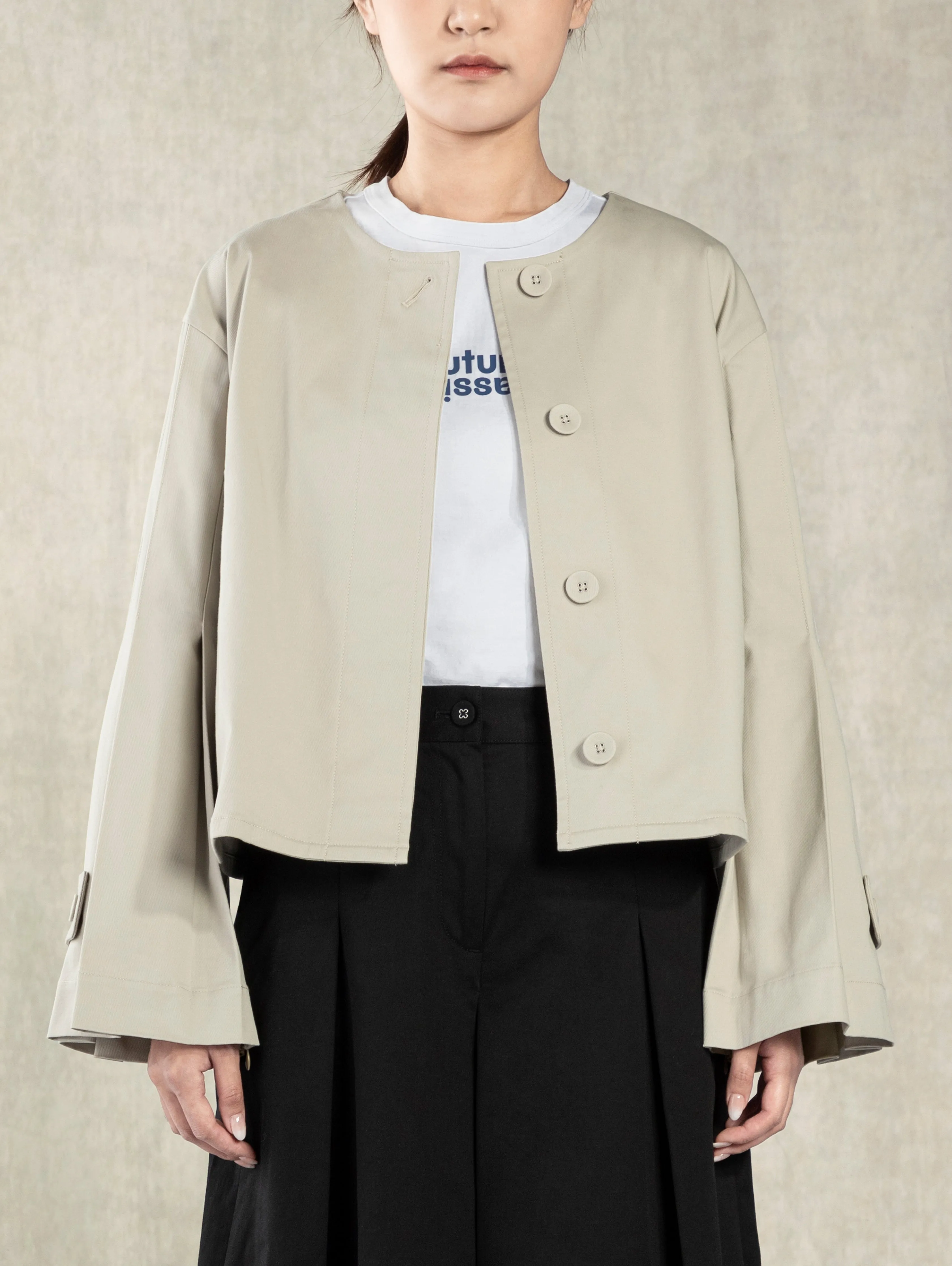 Accordion Jacket Pumice Stone