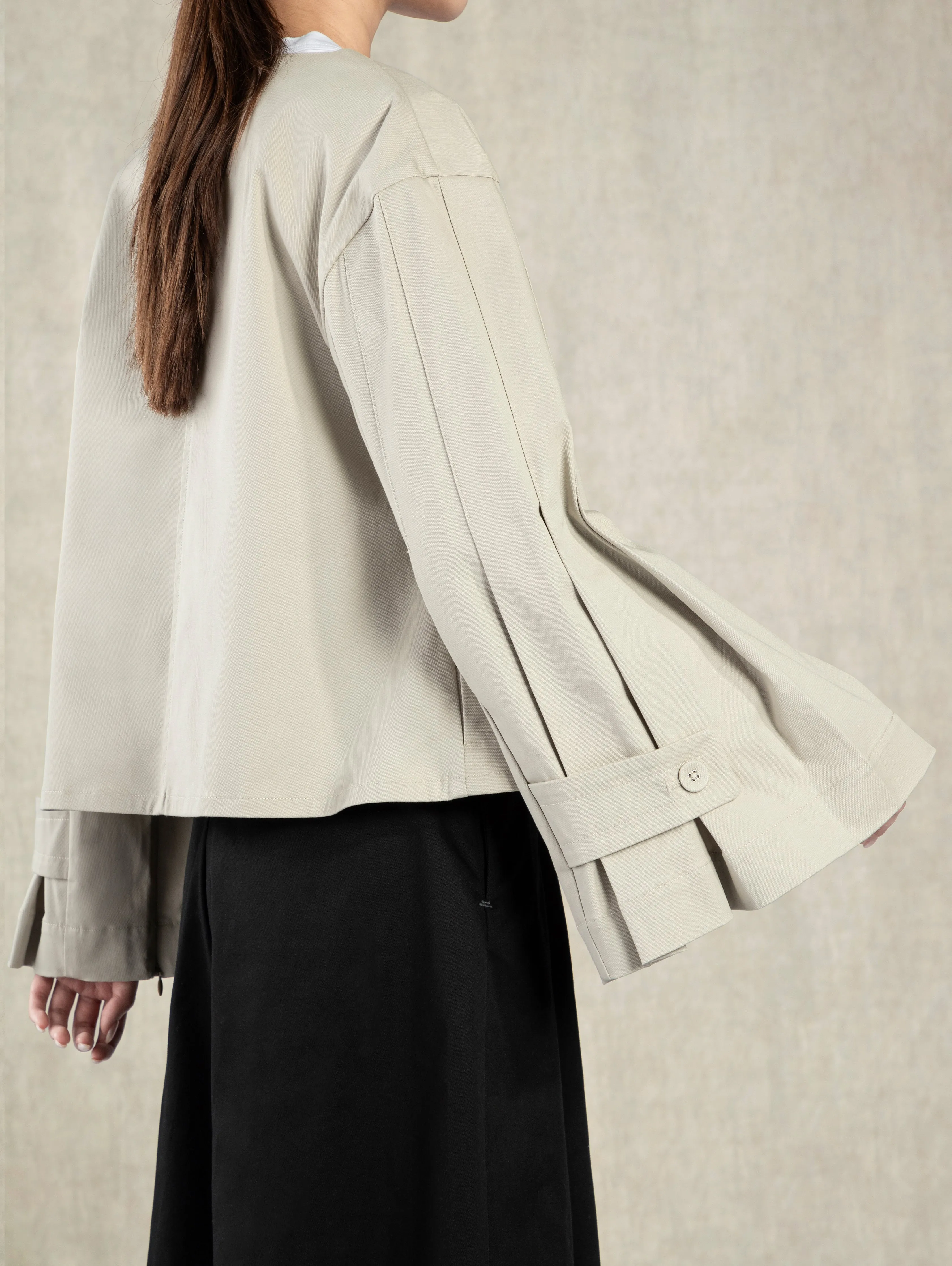 Accordion Jacket Pumice Stone