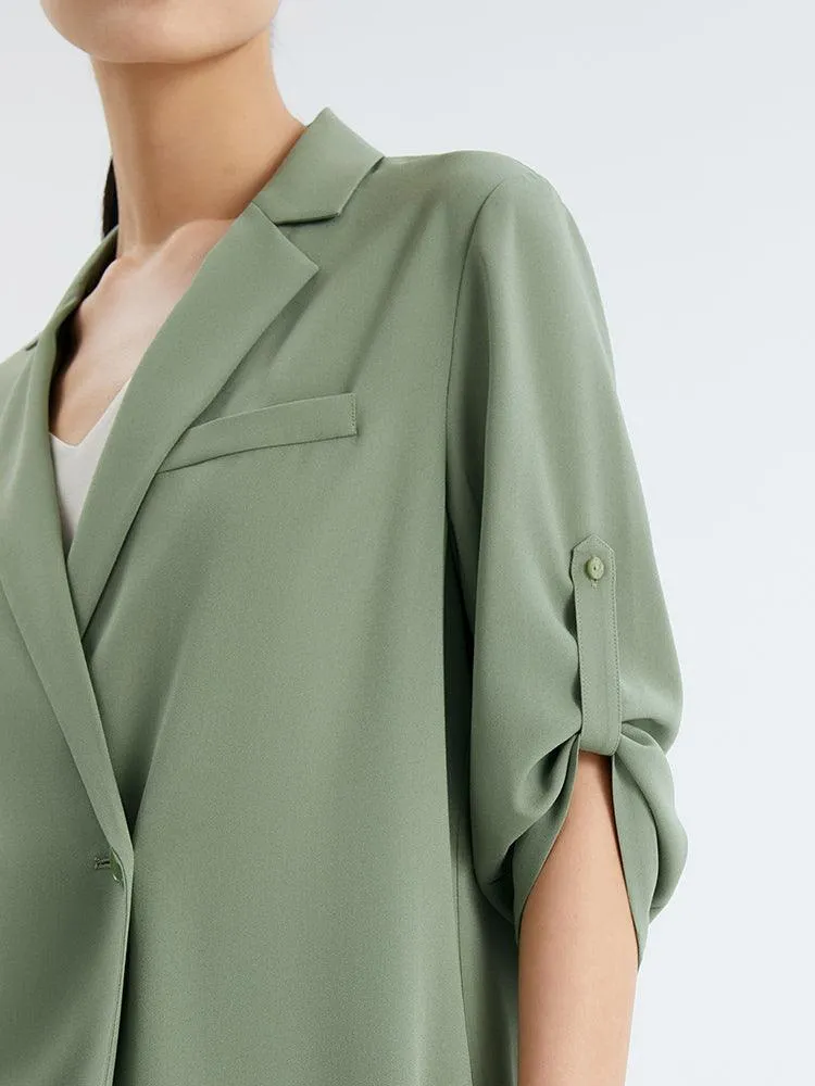 Acetate Straight Blazer