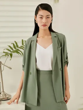 Acetate Straight Blazer