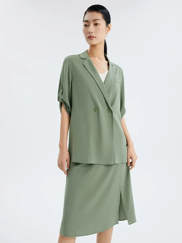 Acetate Straight Blazer