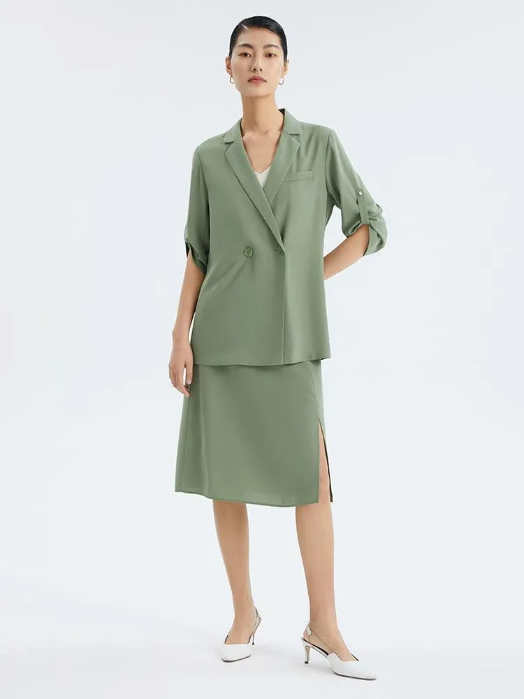 Acetate Straight Blazer