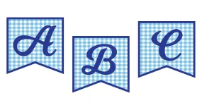 All Letters Banner-2 Point | Southern Charm | UPRINT | Schoolgirl Style