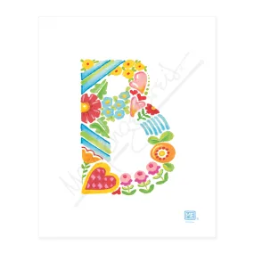 Alphabet Garden Letter B Small Print