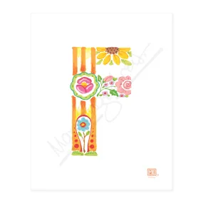 Alphabet Garden Letter F Small Print