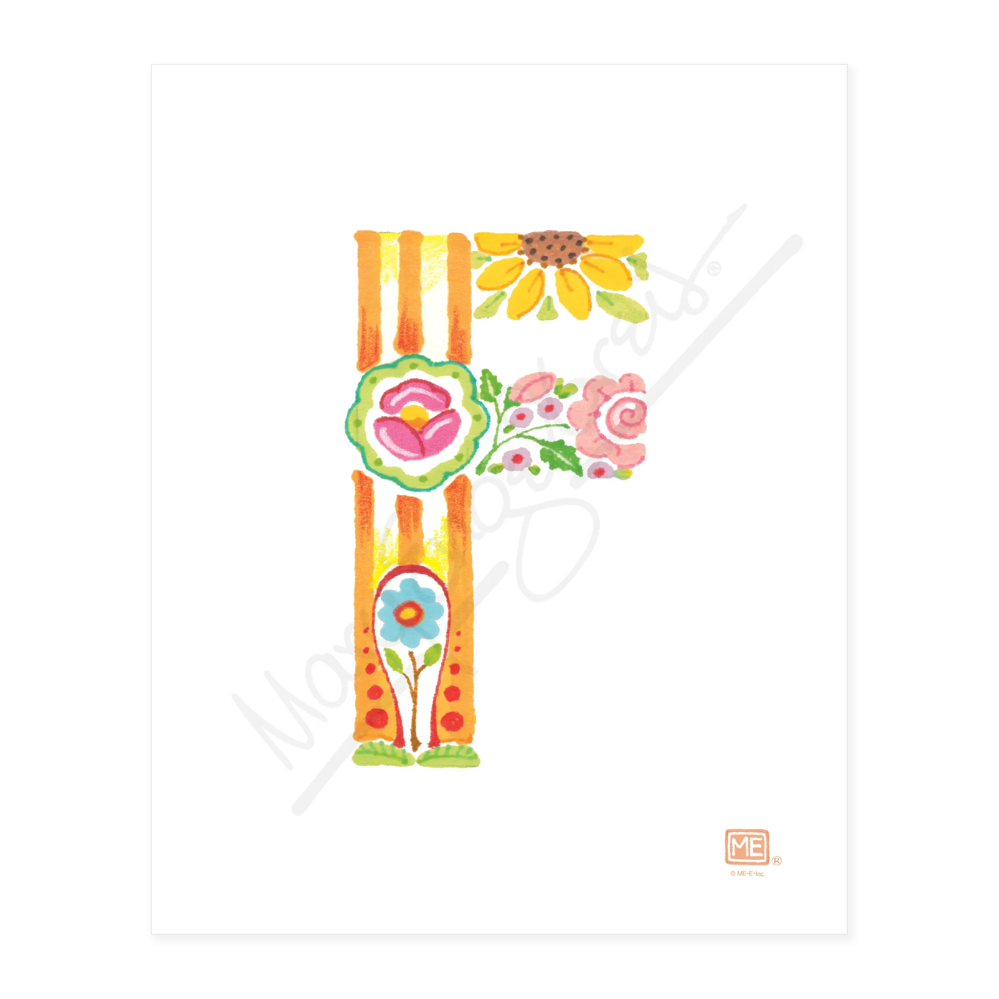 Alphabet Garden Letter F Small Print