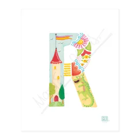 Alphabet Garden Letter R Small Print