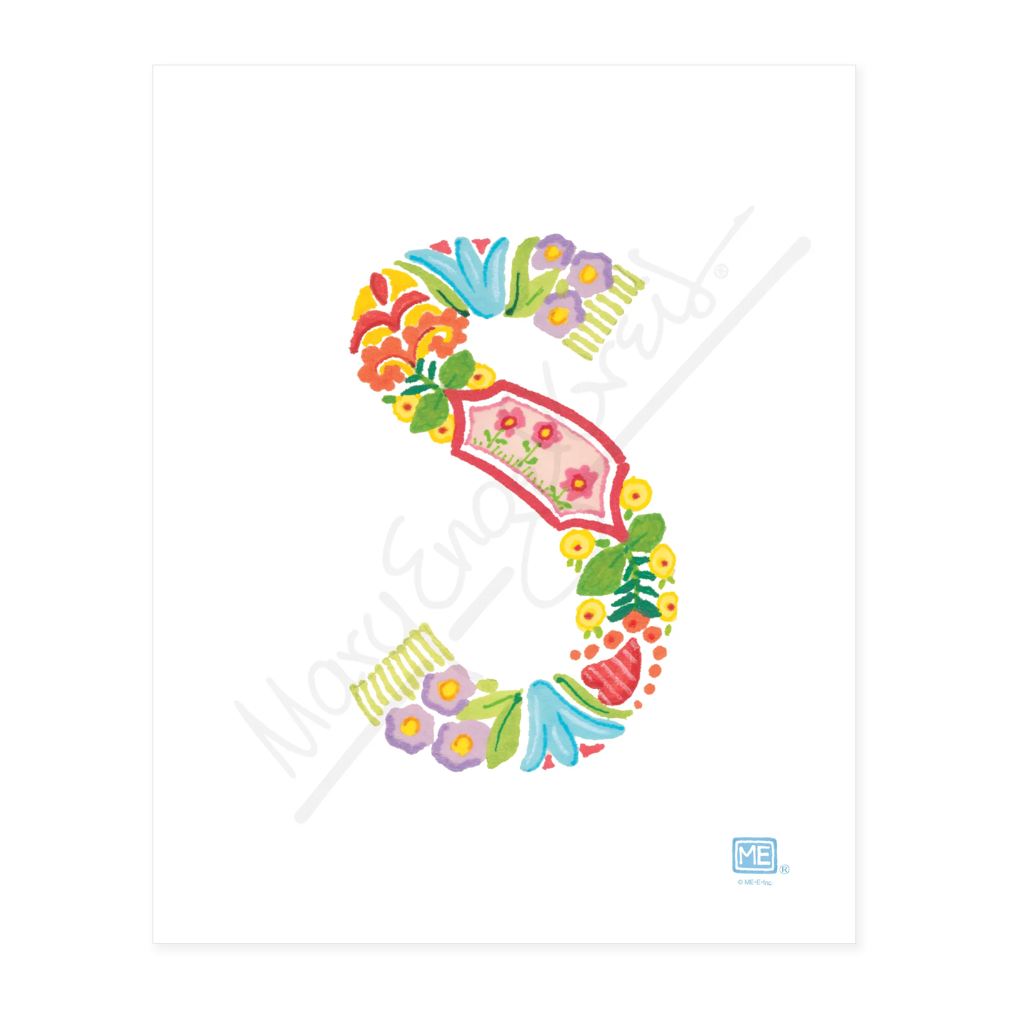Alphabet Garden Letter S Small Print