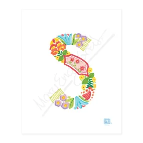 Alphabet Garden Letter S Small Print