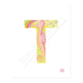 Alphabet Garden Letter T Small Print