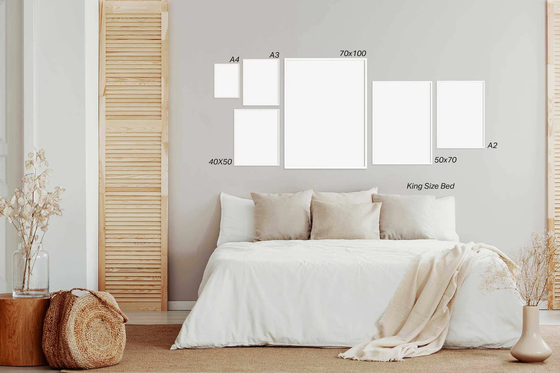 Alphabet | Super Bright | Framed Canvas Art Print
