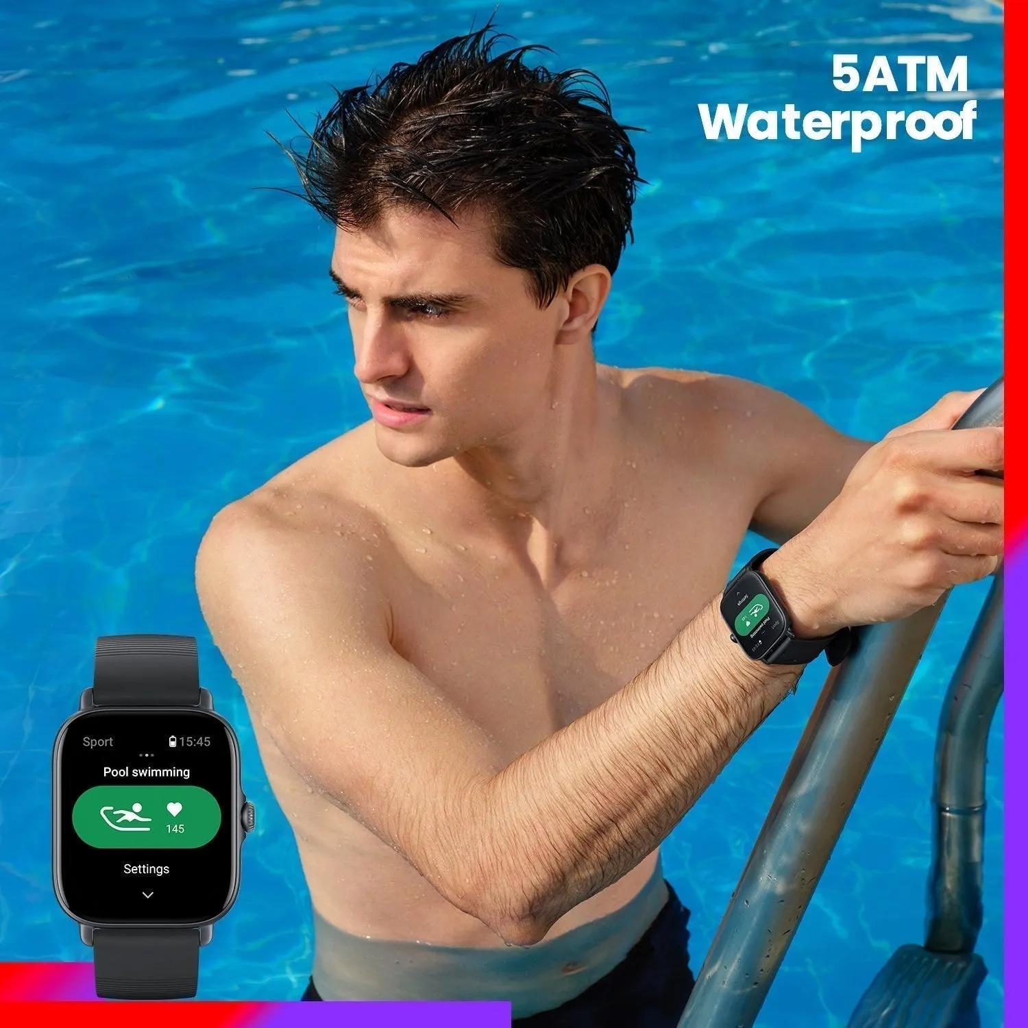 Amazfit GTS 3 Smart Watch(1 Year Official Warranty) - Graphite Black