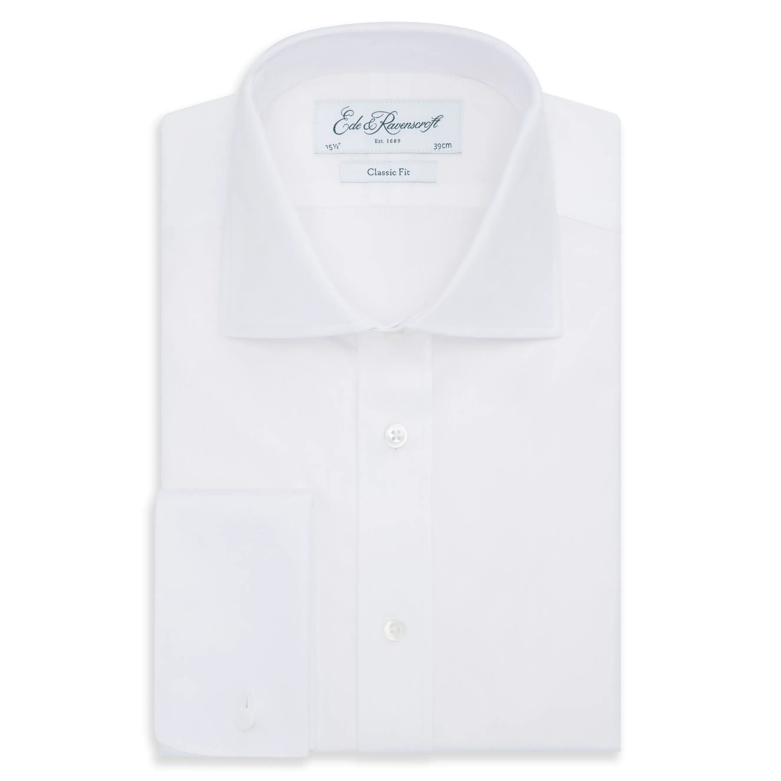 Angus White Fine Twill Shirt