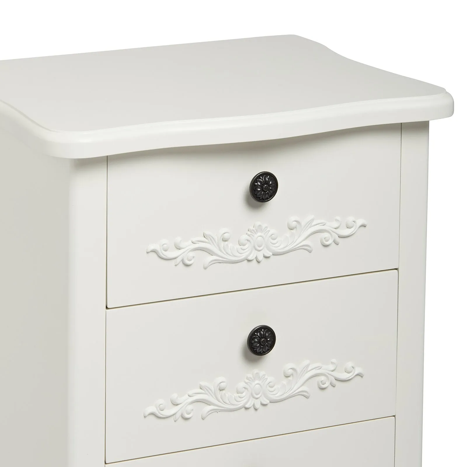 Antoinette White 3 Drawer Chest