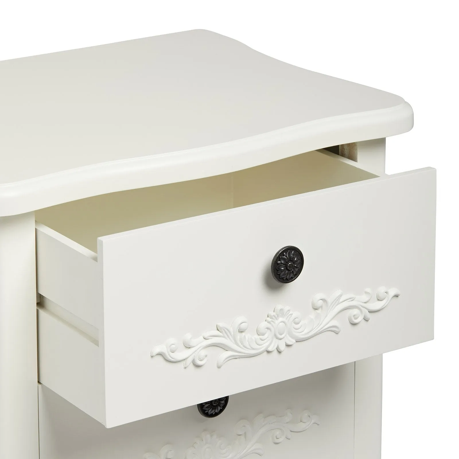 Antoinette White 3 Drawer Chest