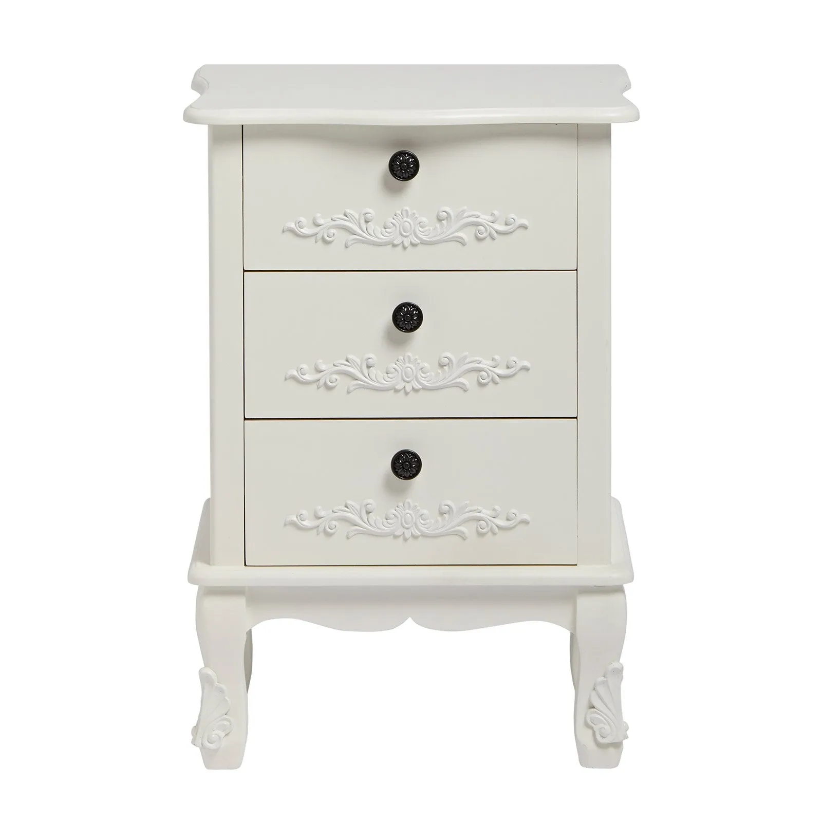 Antoinette White 3 Drawer Chest