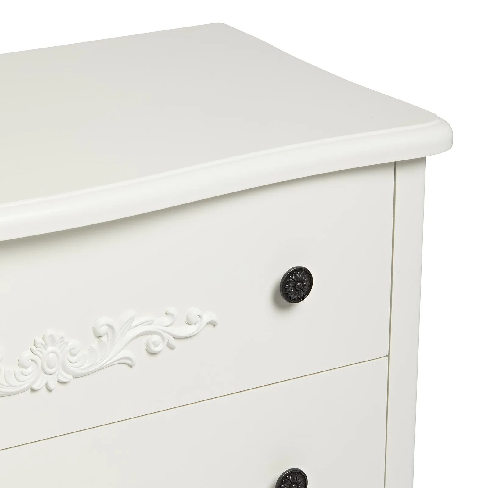 Antoinette White 4 Drawer Chest