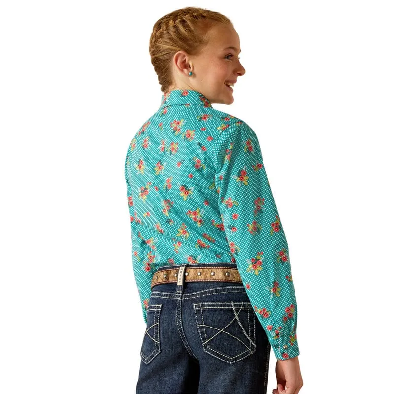 Ariat Girls Esmerelda Print Long Sleeve Snap Shirt 10048594