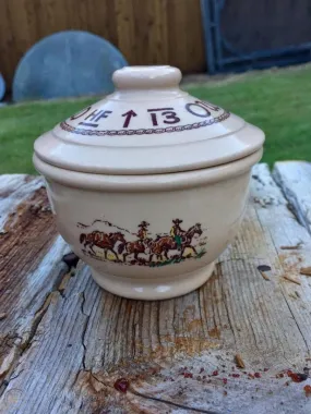 At The Ranch Cowboys & Brands China Sugar Pot