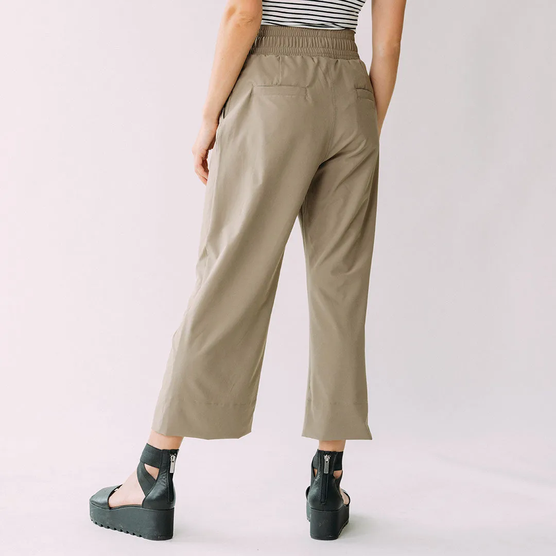 Audrey Wide Leg Pants, Brindle