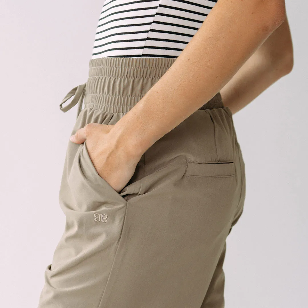 Audrey Wide Leg Pants, Brindle