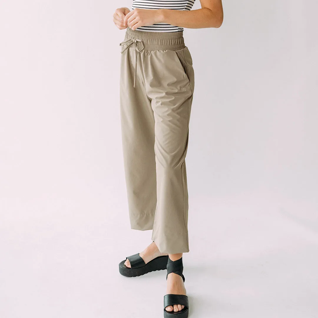 Audrey Wide Leg Pants, Brindle