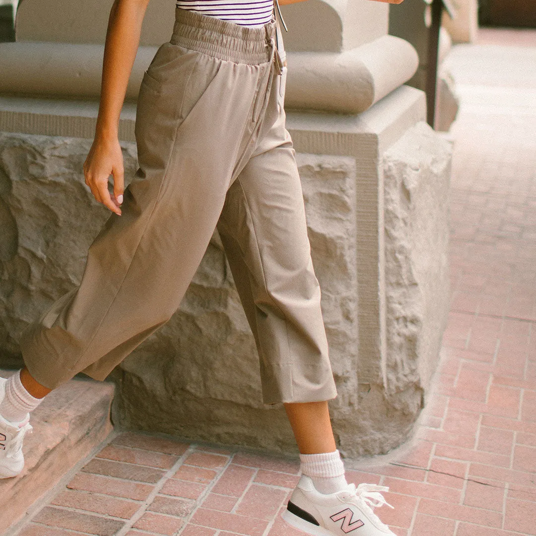 Audrey Wide Leg Pants, Brindle
