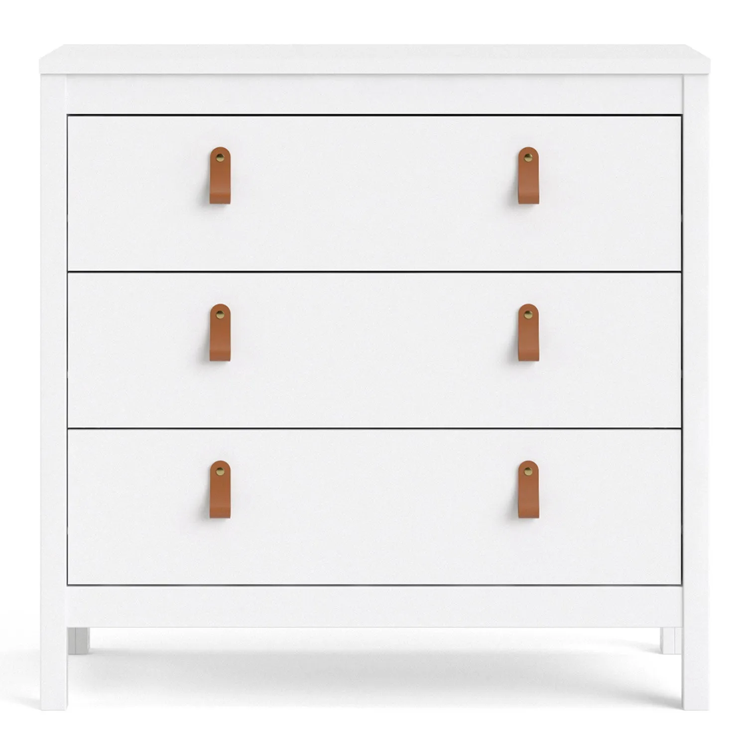 Barcelona White 3 Chest Of Drawers