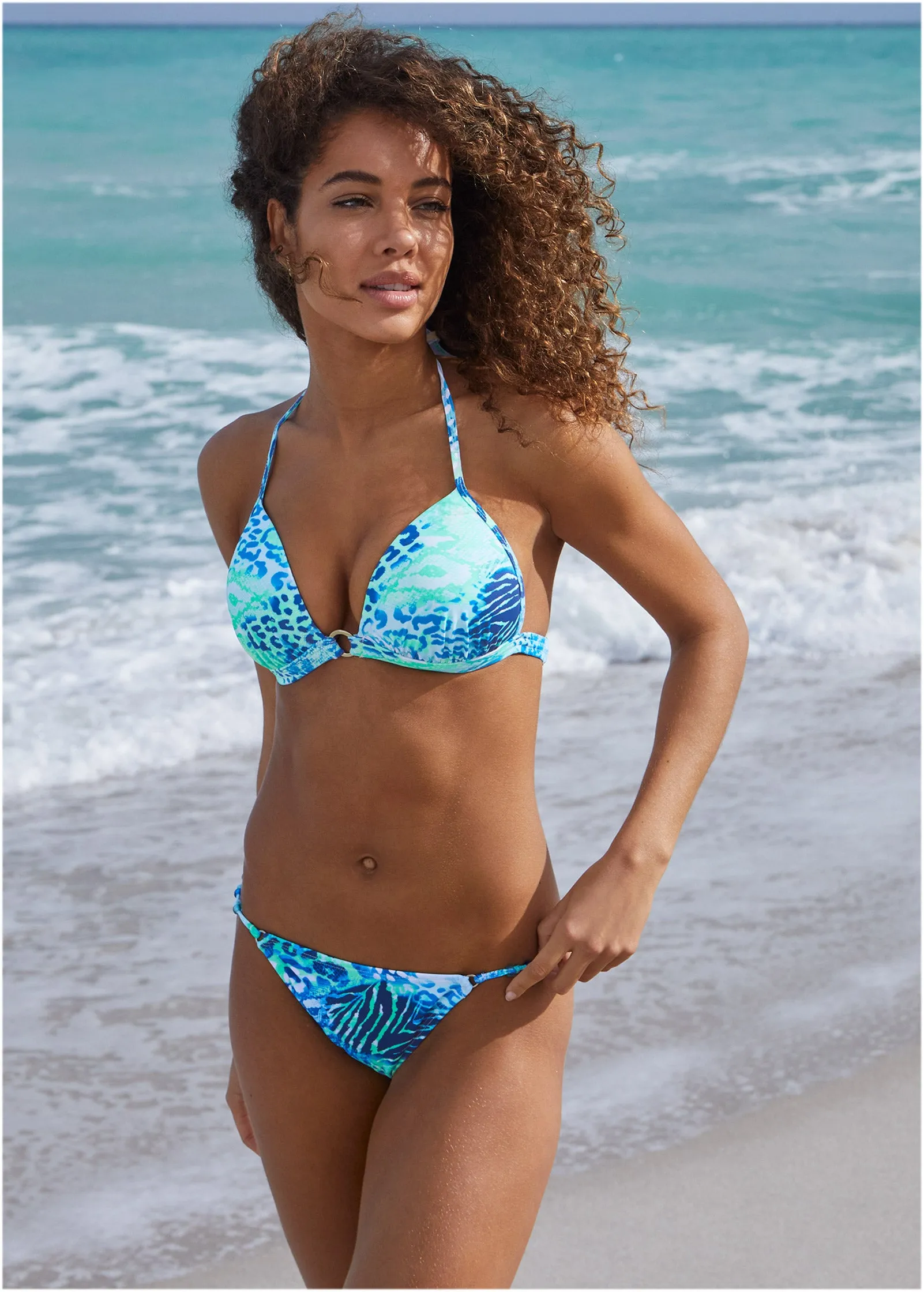 Beaded String Bikini Bottom - Jungle Tides