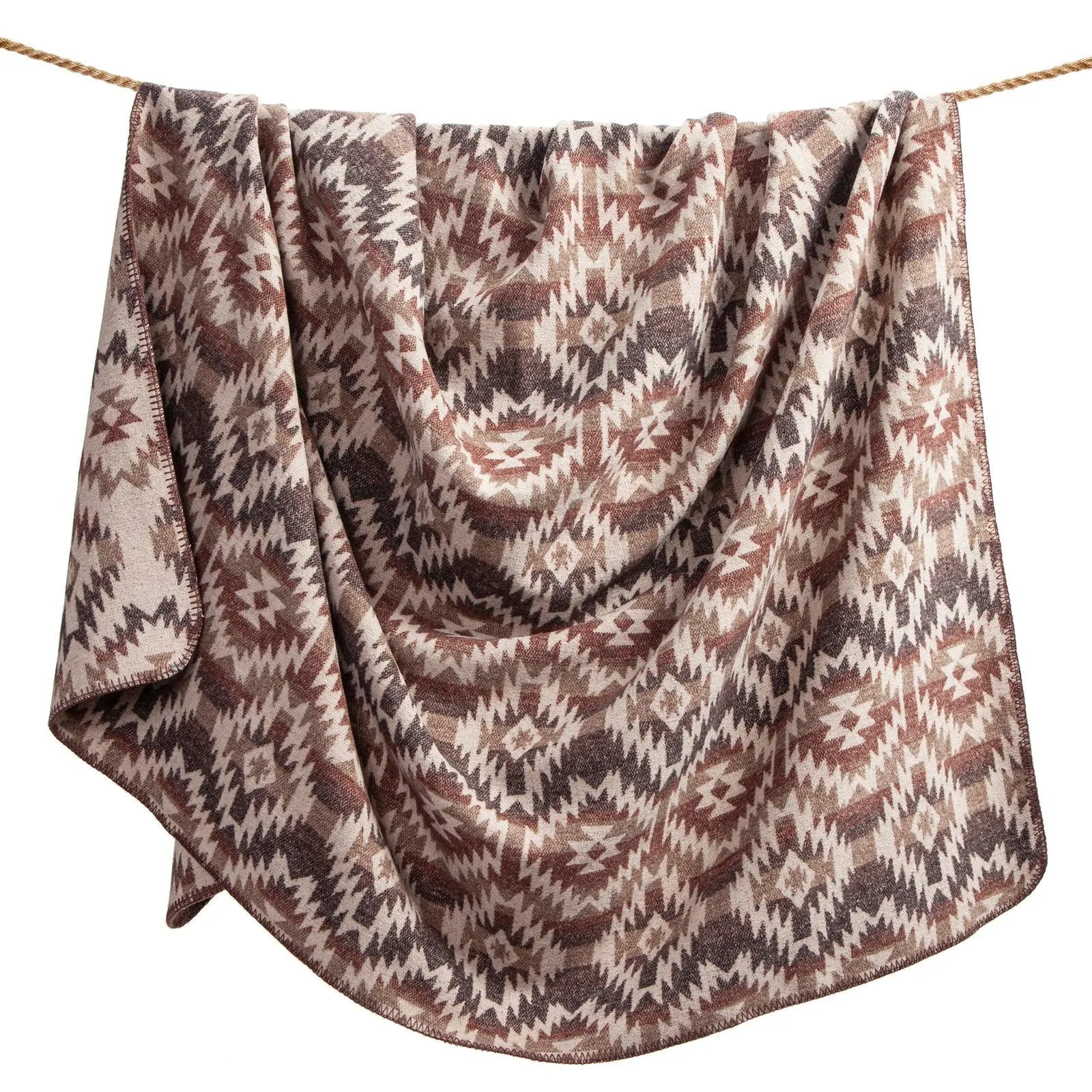 Bow Strings Wool Blend Blanket