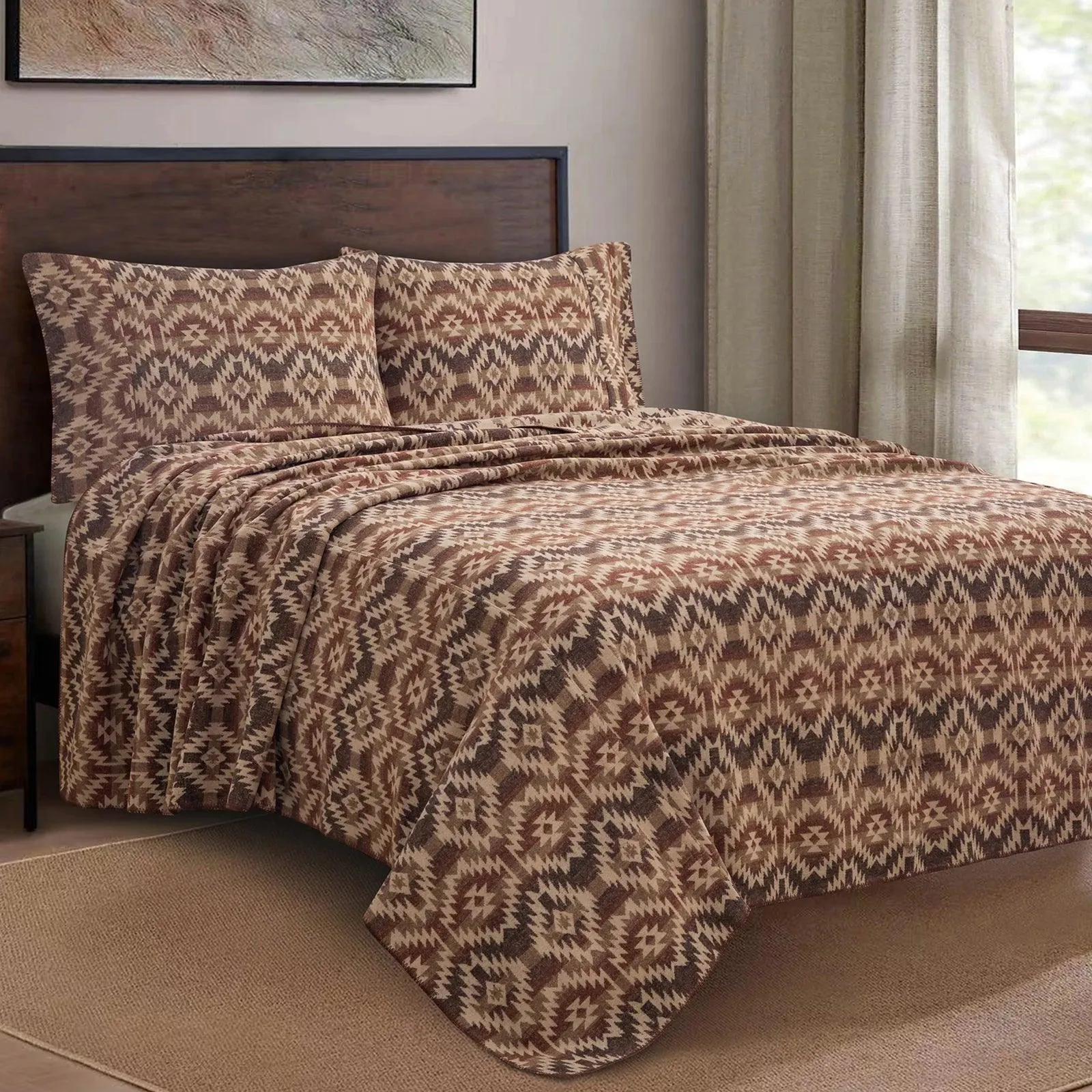 Bow Strings Wool Blend Blanket