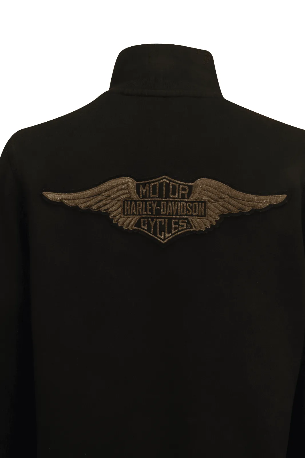 Branded  Women's Sweatshirt Black Text 1/4 Zip Pullover L/S (S01)