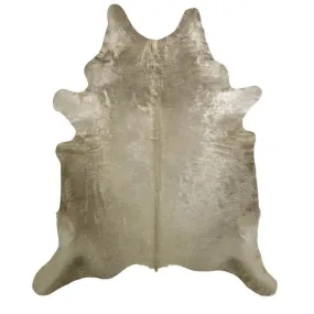 Brazilian Champagne Ivory Cowhide Rug