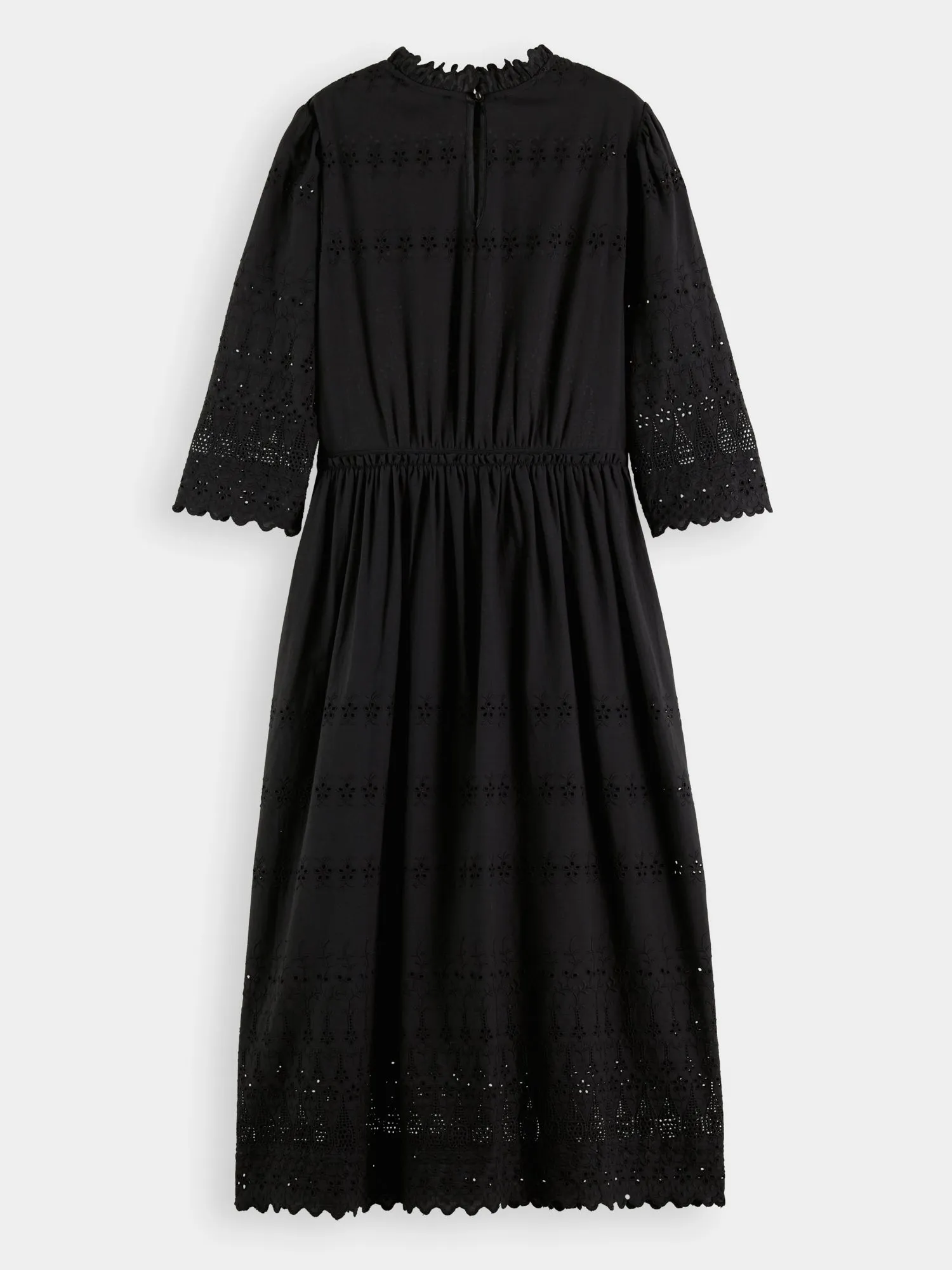 Broderie anglaise midi dress