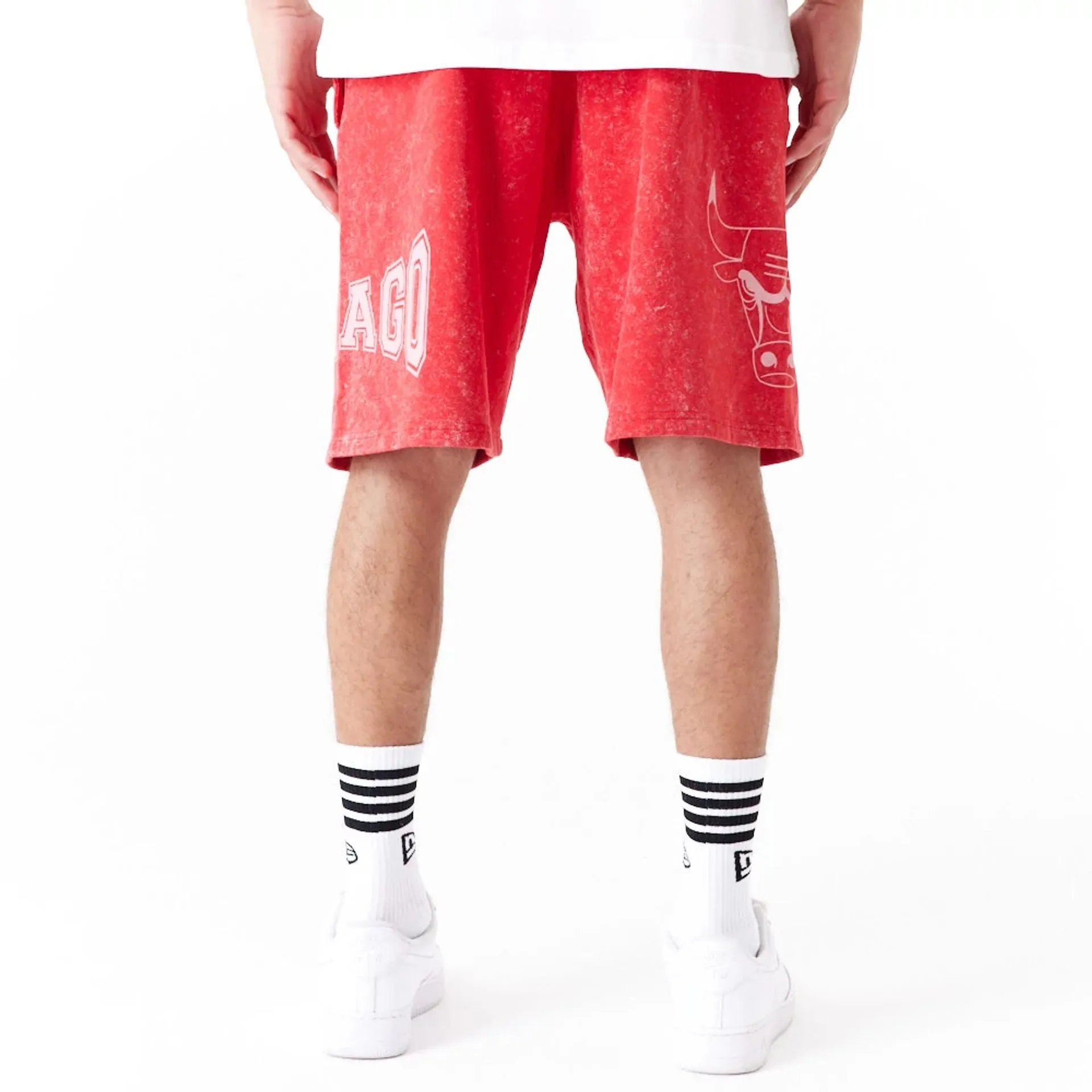 Chicago Bulls NBA Washed Red Shorts