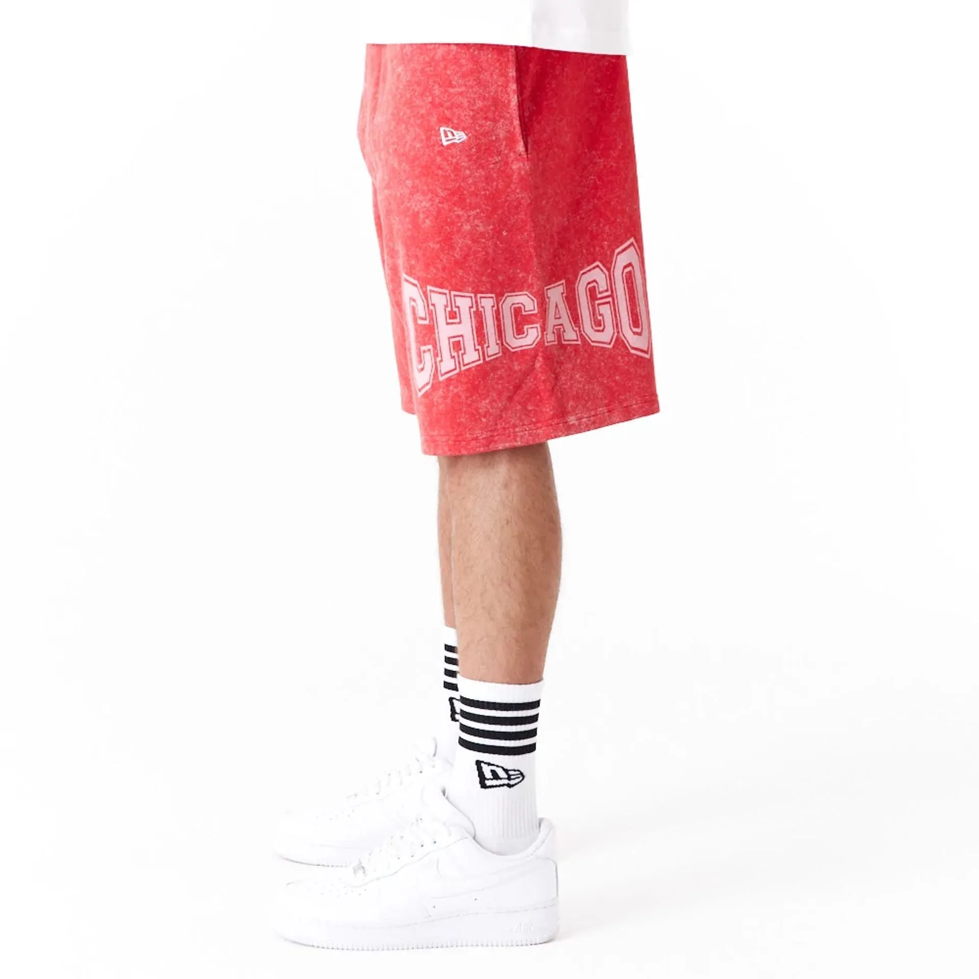 Chicago Bulls NBA Washed Red Shorts