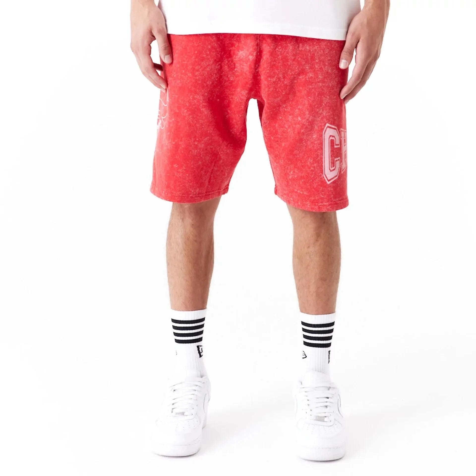 Chicago Bulls NBA Washed Red Shorts