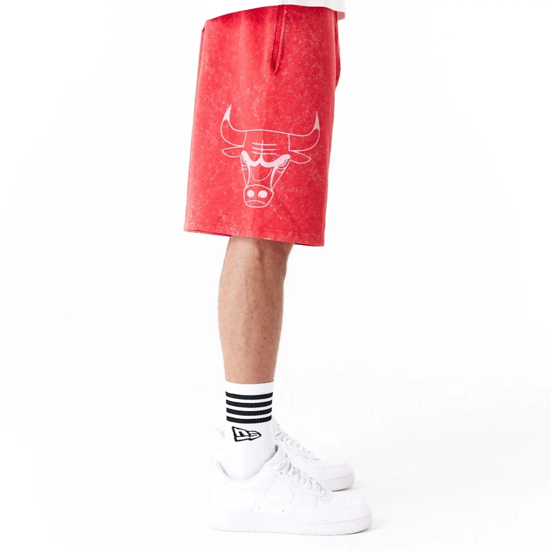 Chicago Bulls NBA Washed Red Shorts