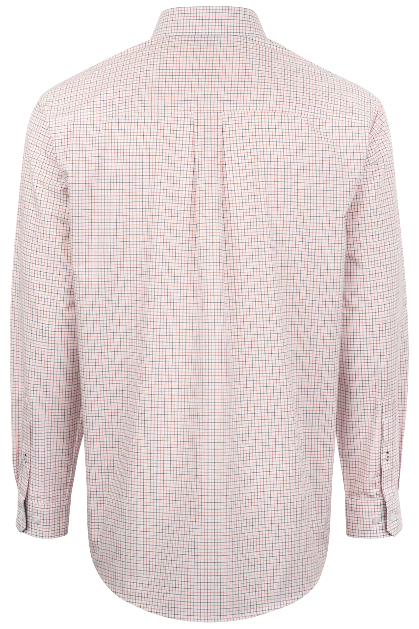 Cinch Woven Check Button-Front Shirt - Red